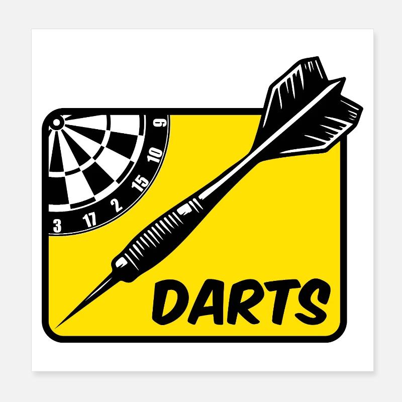 Darts,DartsDARTS Poster 8" x 8" (20x20 cm)