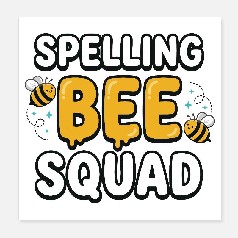 Équipe Concours d’Orthographe Équipe Mignonne Poster 20 x 20 cm