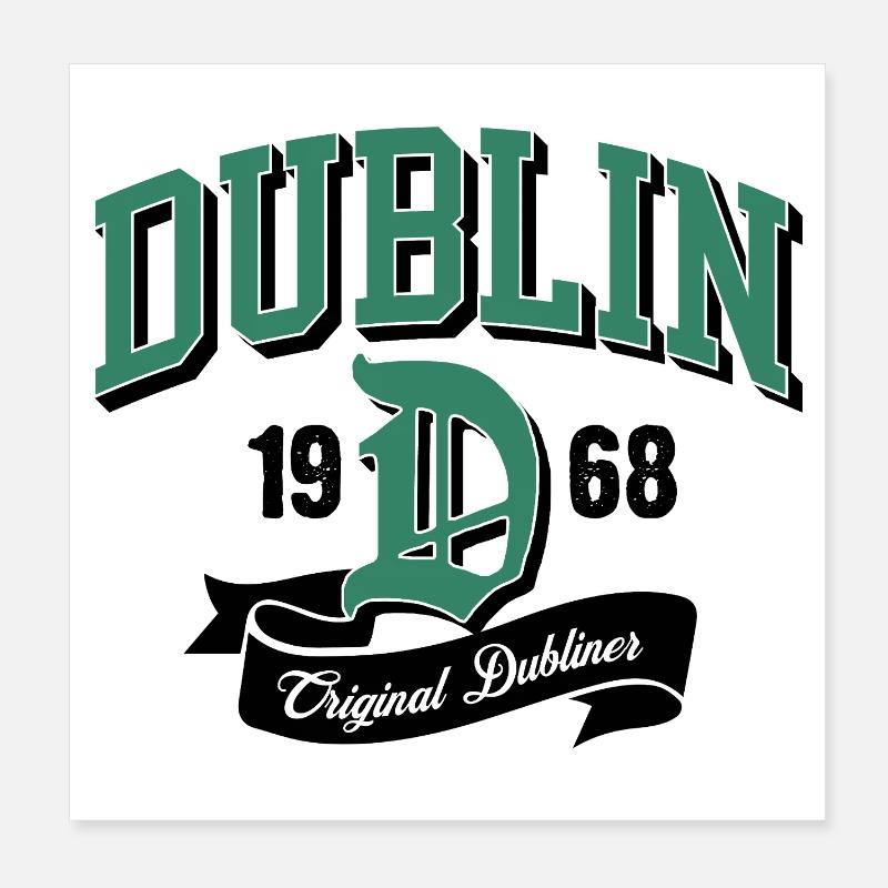 Dublin Original Dubliner Poster 8" x 8" (20x20 cm)