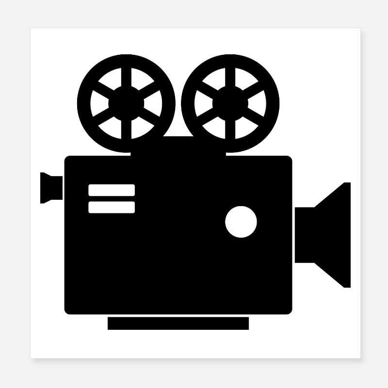 Caméra de cinéma Poster 20 x 20 cm