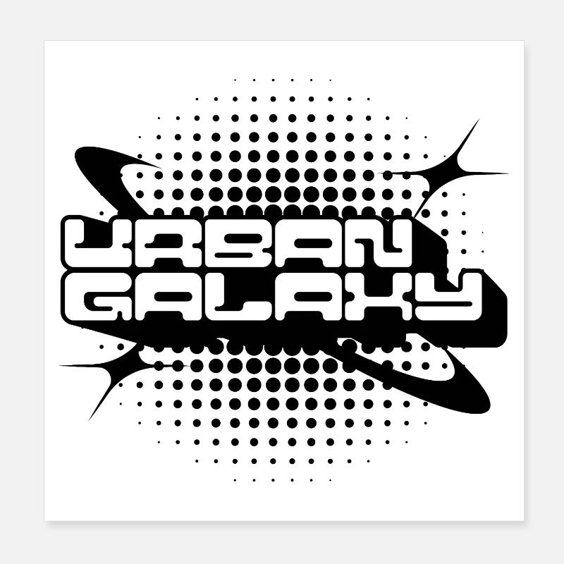 Urban Galaxy Bold Logo Poster 8" x 8" (20x20 cm)