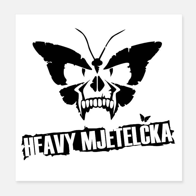 HEAVY MJETELČKA Poster 8" x 8" (20x20 cm)