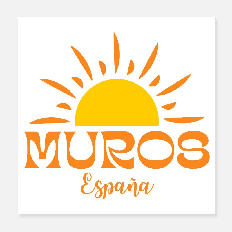 Muros España Suncrest Logo Poster 20 x 20 cm