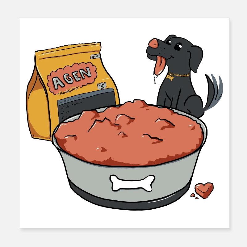 Hunde-Traum Poster 20x20 cm
