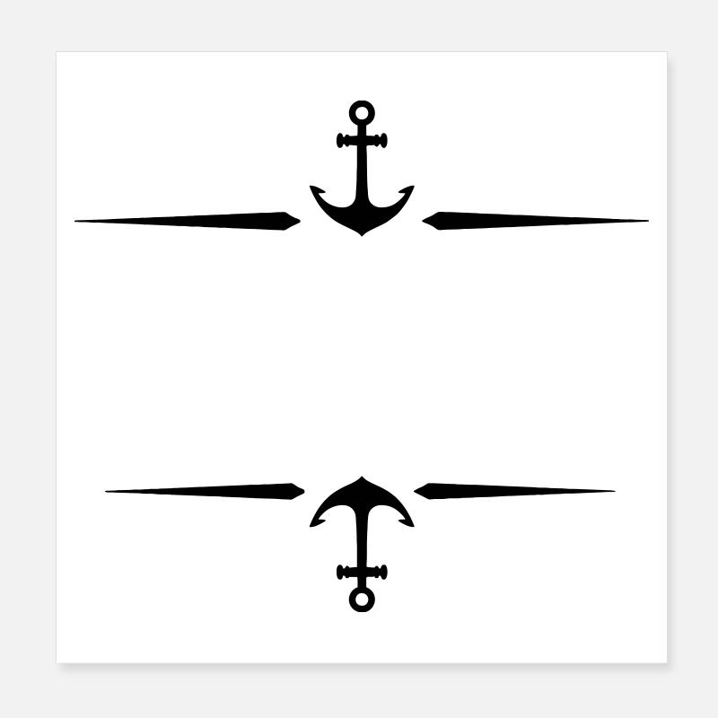 Icône d’ancre Poster 20 x 20 cm