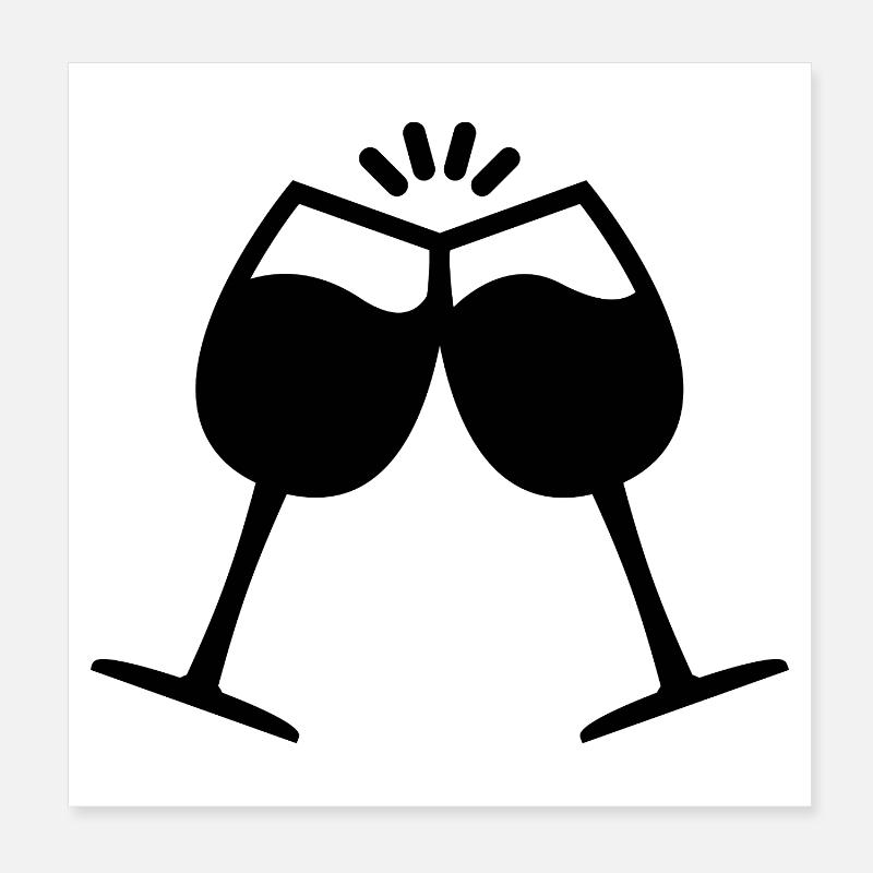 Wine Poster 8" x 8" (20x20 cm)