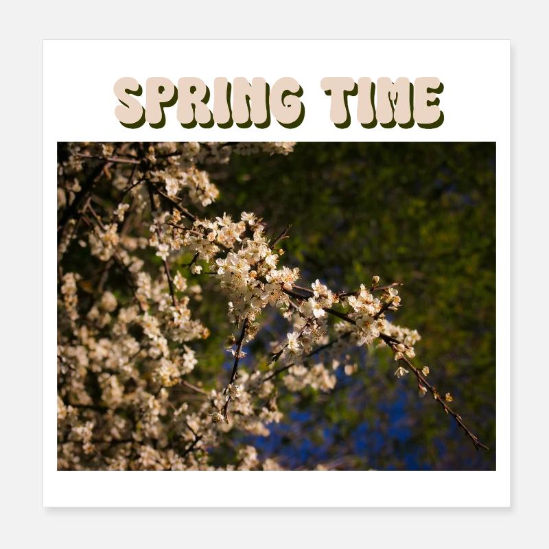 Spring Time Poster 20x20 cm