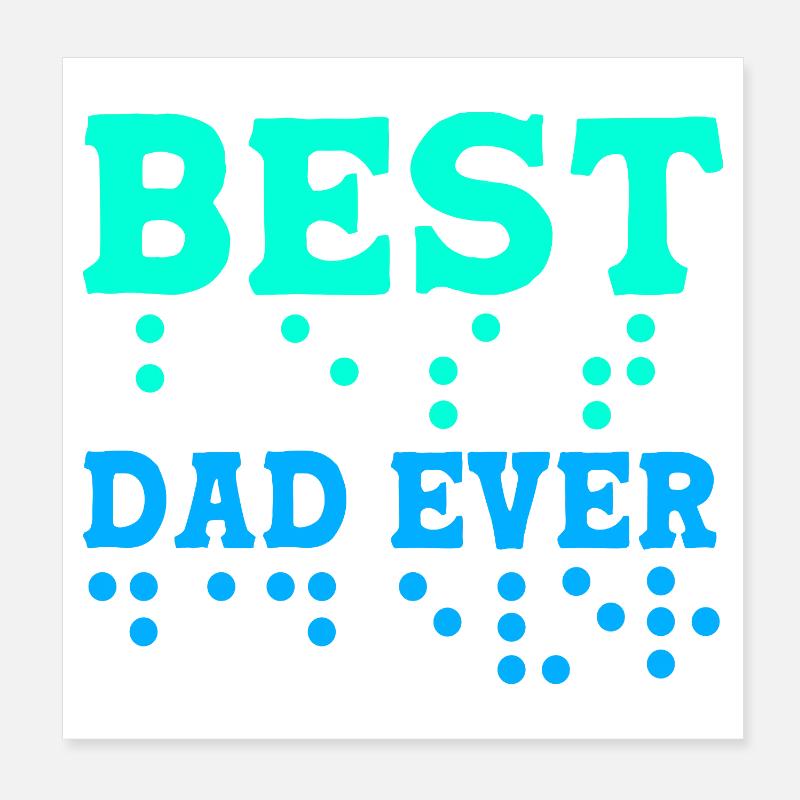 Braille blindenschrift aveugle Poster 20 x 20 cm