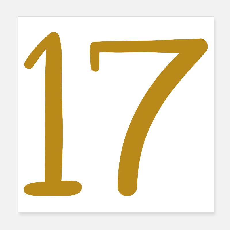 17 Poster 20x20 cm