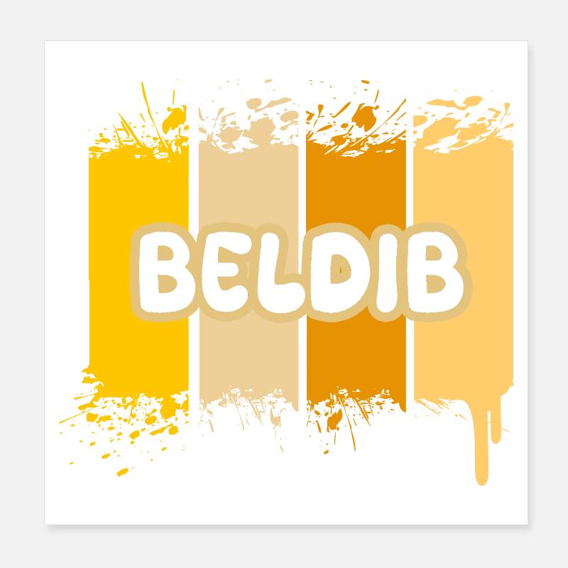 Beldib Poster 20 x 20 cm