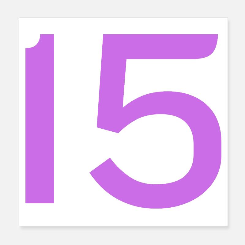15 Poster 20 x 20 cm