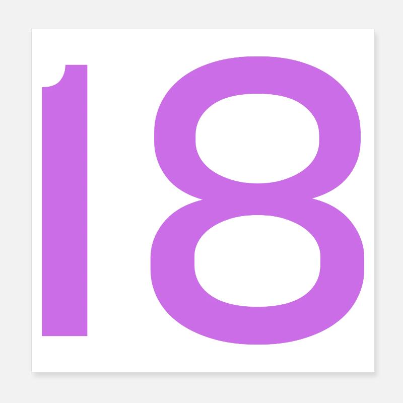 18 Poster 8" x 8" (20x20 cm)