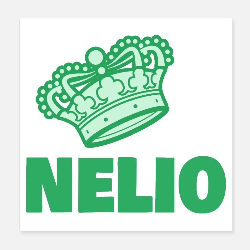 Nelio als Koenig Poster 20x20 cm
