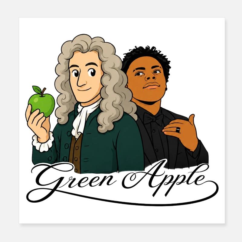 Pomme verte Poster 20 x 20 cm