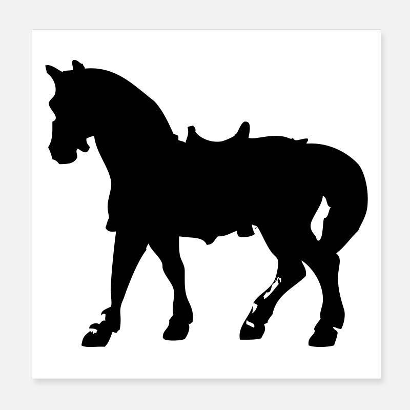 Cheval Poster 20 x 20 cm
