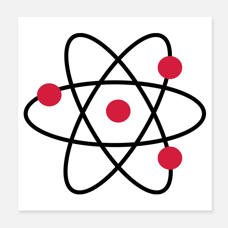 Atome Poster 20 x 20 cm