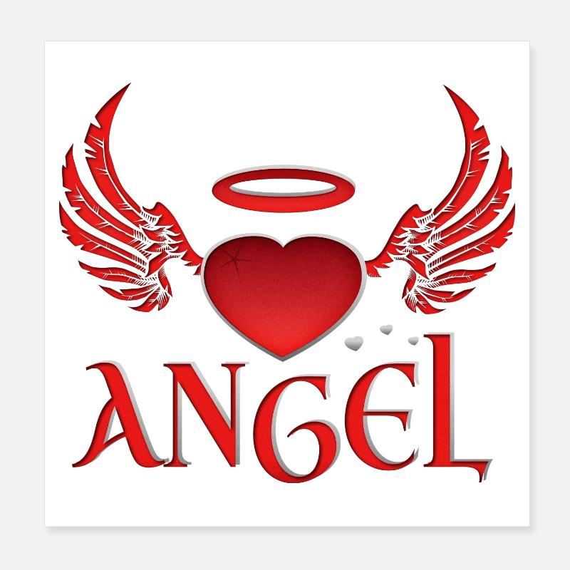 Engel & Teufel Poster 20x20 cm