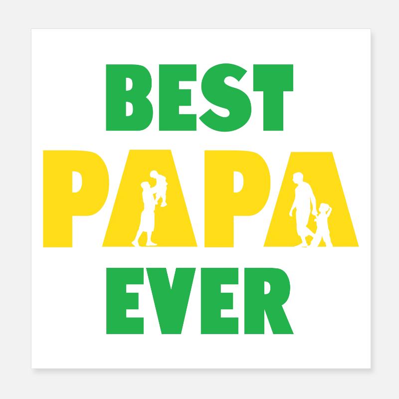 Bester Papa aller Zeiten Poster 20x20 cm