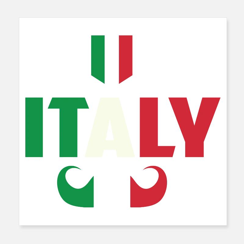 Italie Hipster Poster 20 x 20 cm