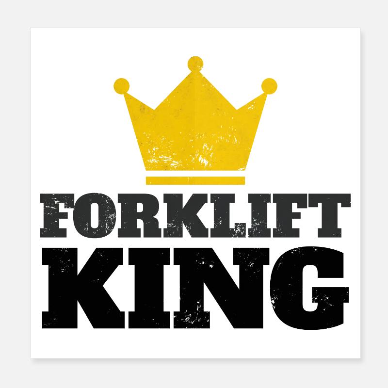 Chariot élévateur King Poster 20 x 20 cm