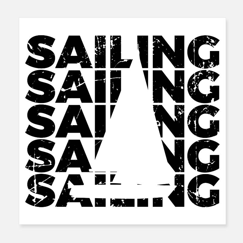 Sail Poster 8" x 8" (20x20 cm)