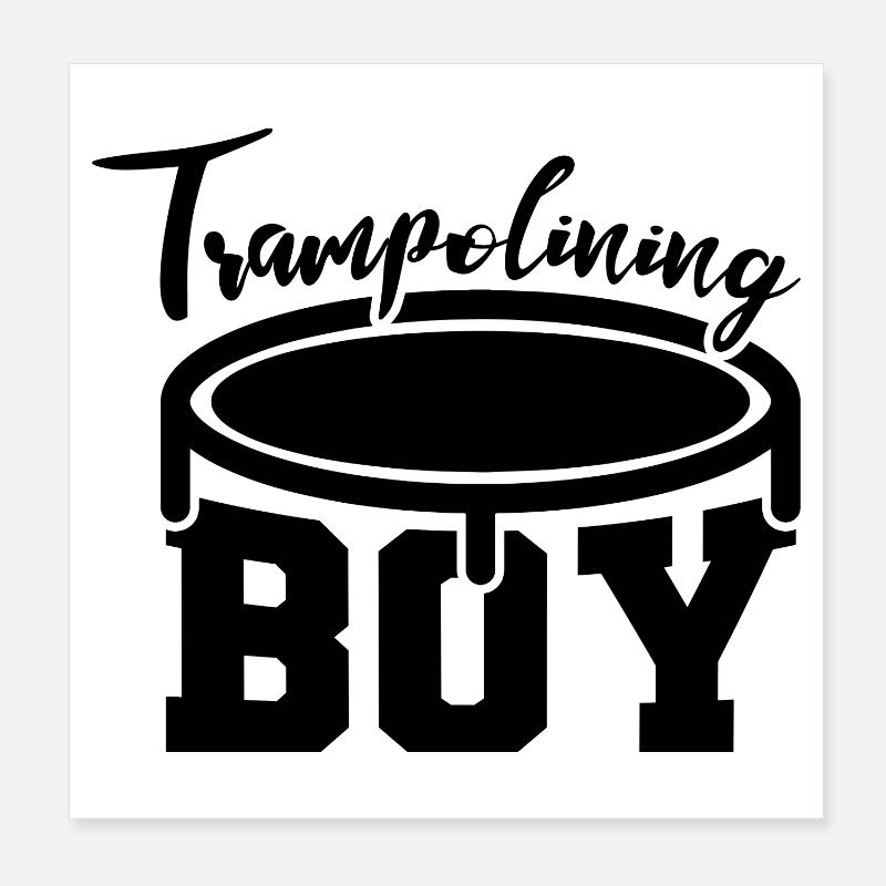 Drôle de pull trampoline Poster 20 x 20 cm