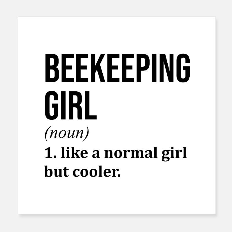 Beekeeper Poster 8" x 8" (20x20 cm)