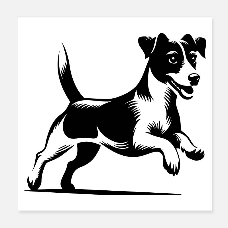 Jack Russell Terrier Poster 20x20 cm
