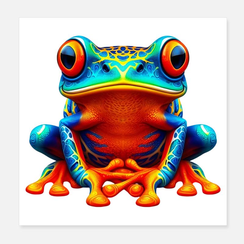 Grenouille Poster 20 x 20 cm