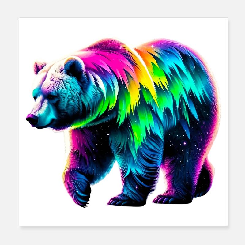 Bär Poster 20x20 cm