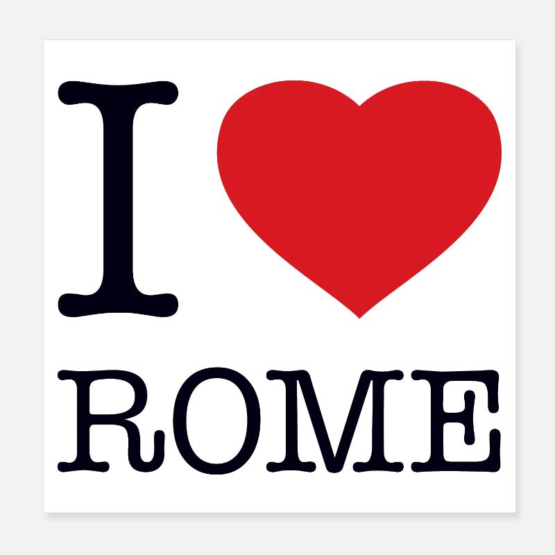 J’ADORE ROME Poster 20 x 20 cm