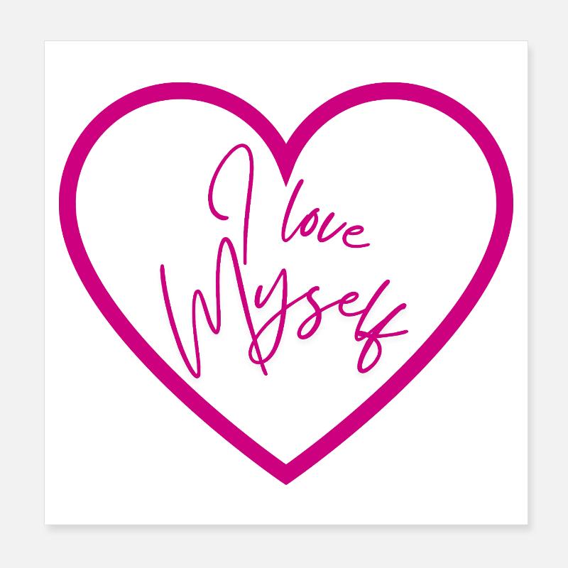 Je m’aime Poster 20 x 20 cm