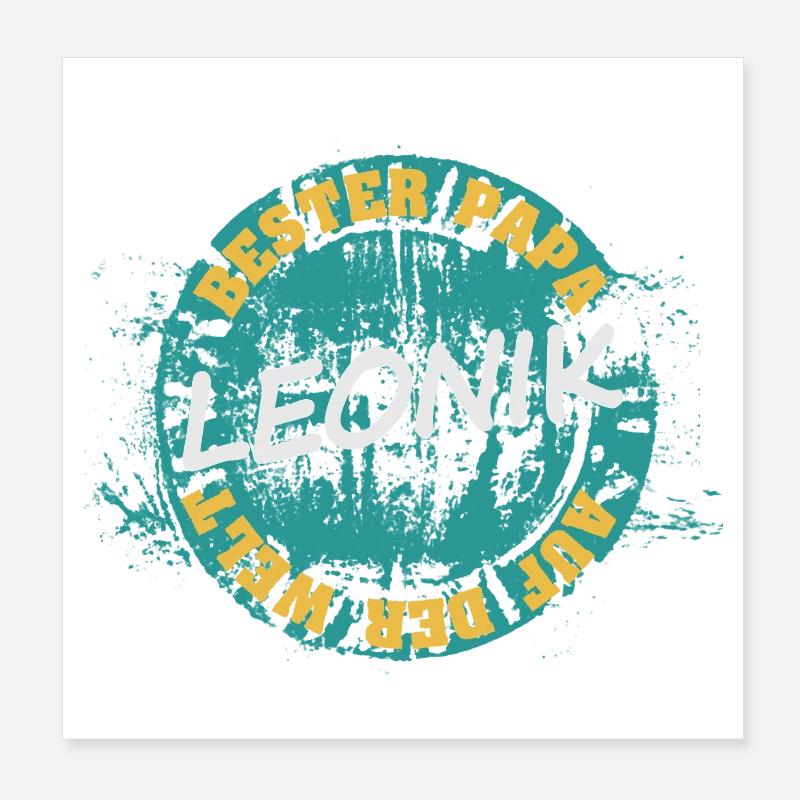 Cadeau pour Leonik Poster 20 x 20 cm