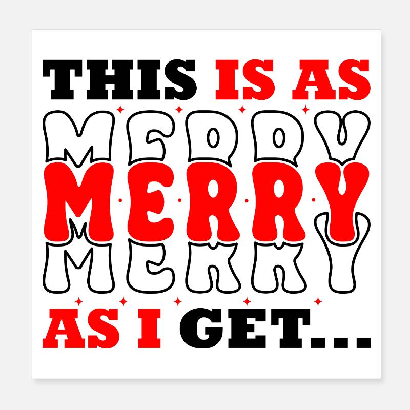 C’est aussi joyeux que moi Poster 20 x 20 cm