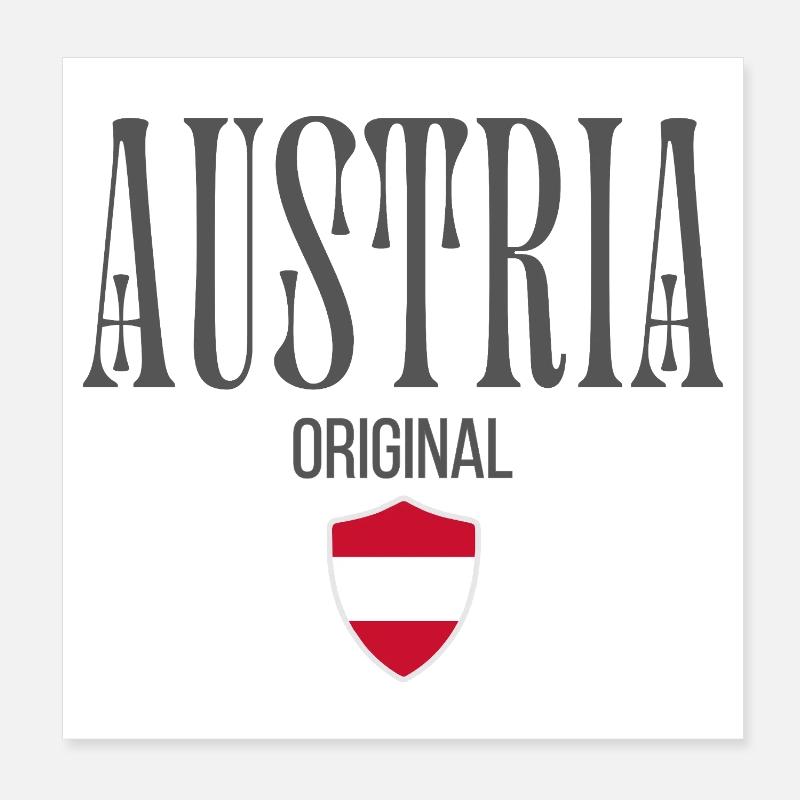 Originally from Austria, born in Austria Poster 8" x 8" (20x20 cm)