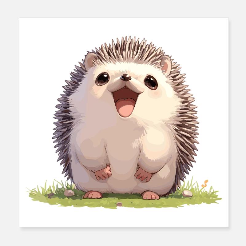 Igel Poster 20x20 cm