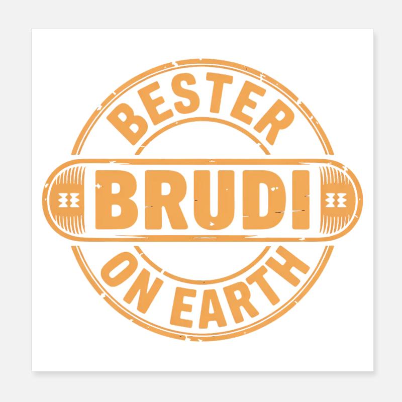 Best brother Poster 8" x 8" (20x20 cm)