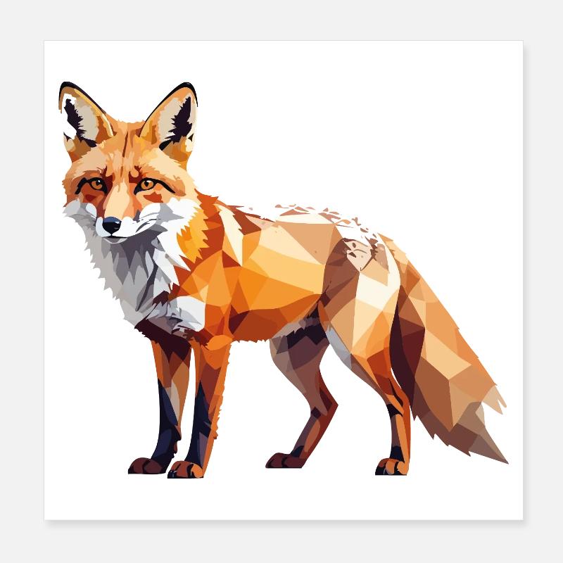 Renard1 Poster 20 x 20 cm