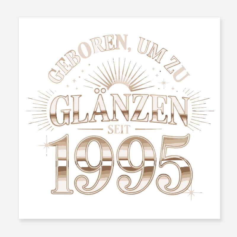 Né pour briller 1995 Poster 20 x 20 cm