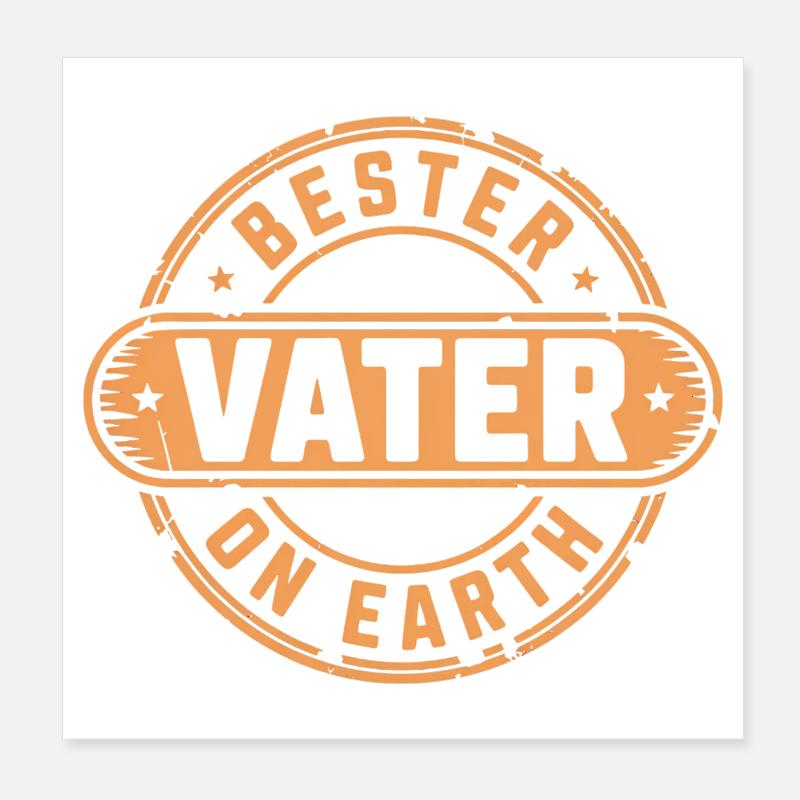 Bester Vater Vatertag Poster 20x20 cm