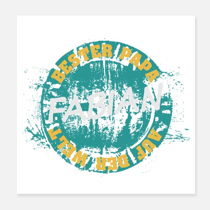 Cadeau pour Fabian Poster 20 x 20 cm