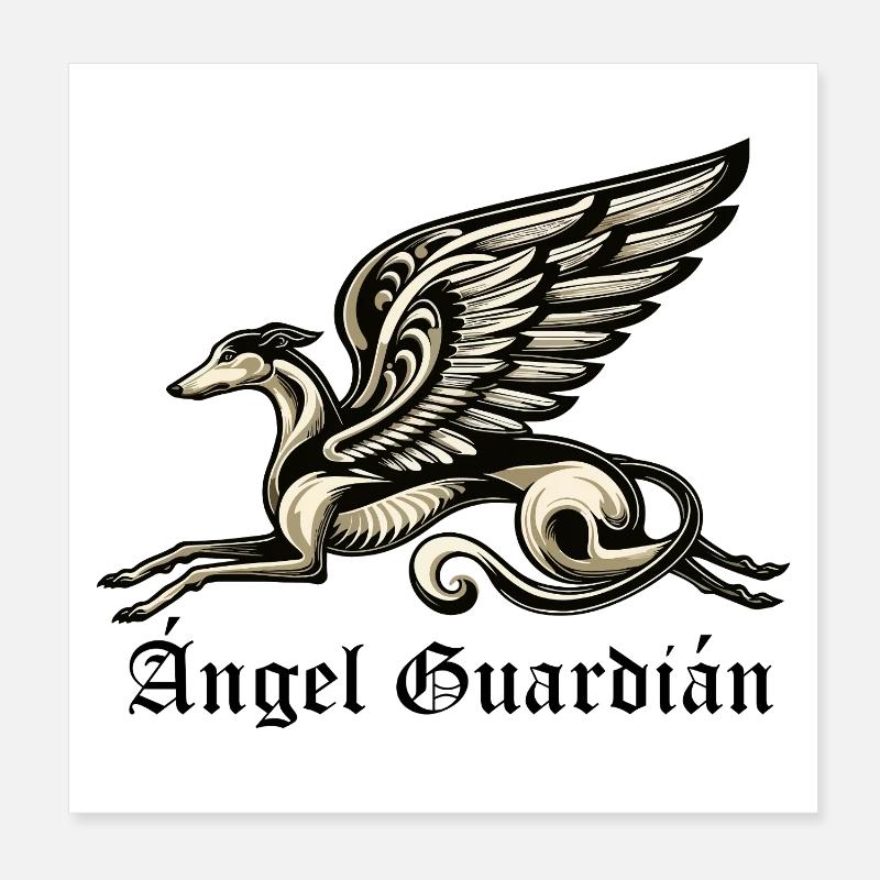 Ángel Guardián Nr3 E Poster 20 x 20 cm