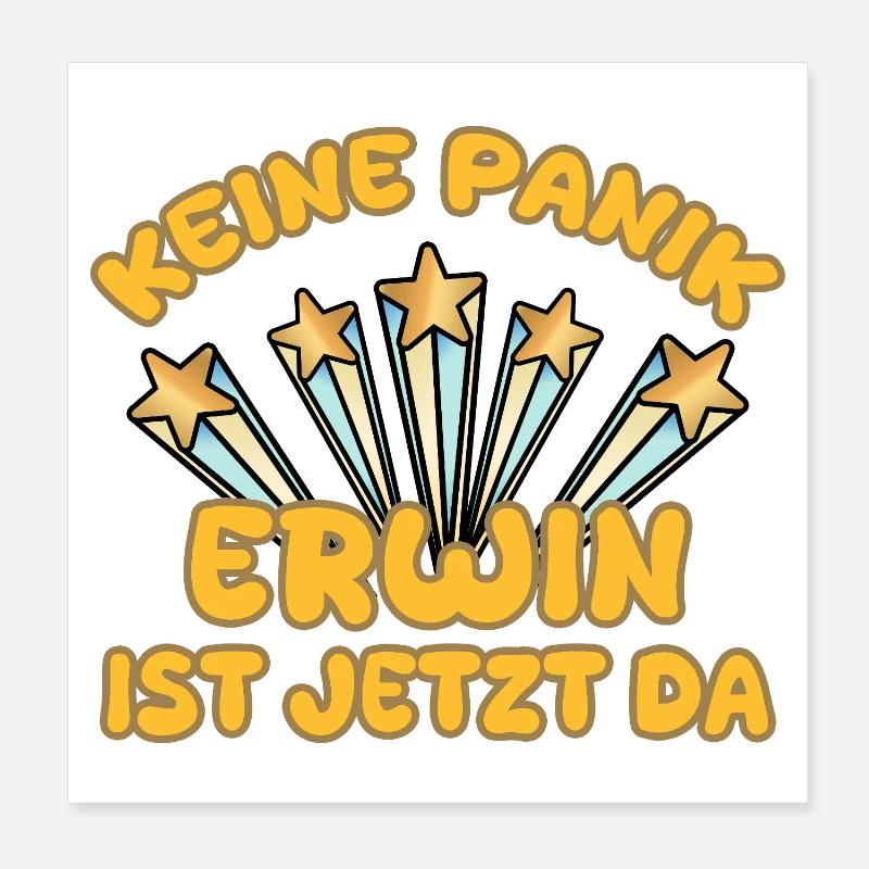 First name Erwin Poster 8" x 8" (20x20 cm)