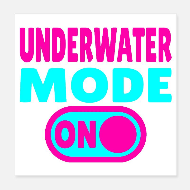 Mode sous-marin ACTIVÉ Poster 20 x 20 cm