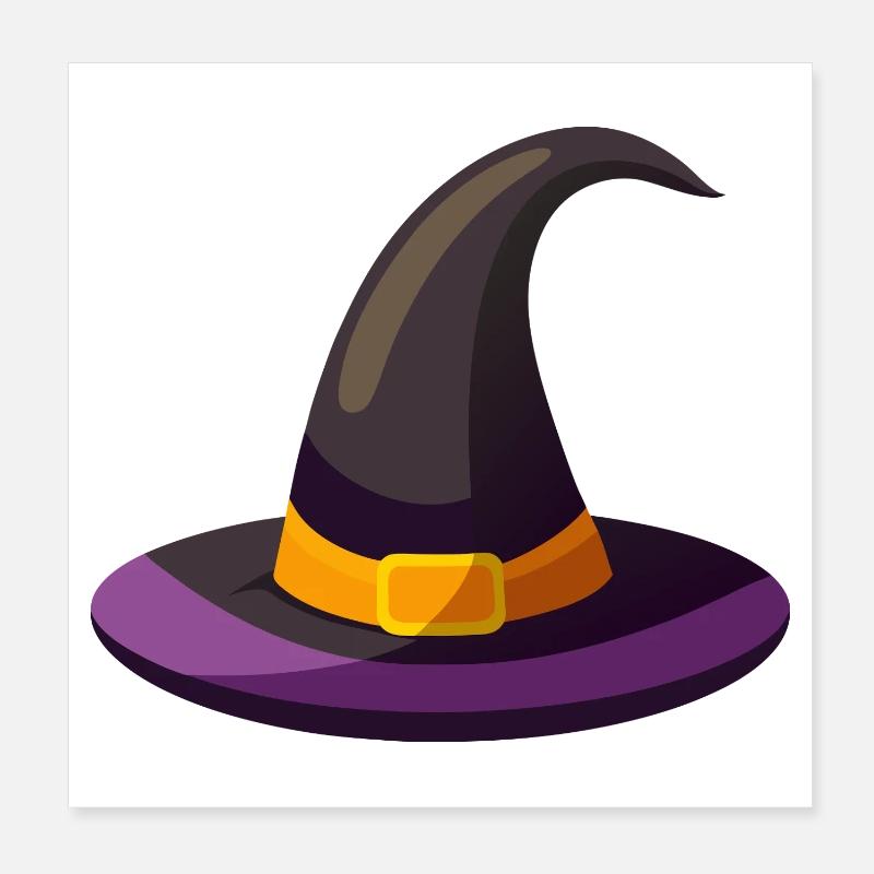Witch hat Poster 8" x 8" (20x20 cm)