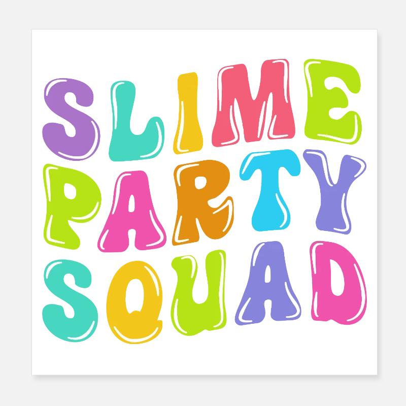Slime visqueux Slime Poster 20 x 20 cm