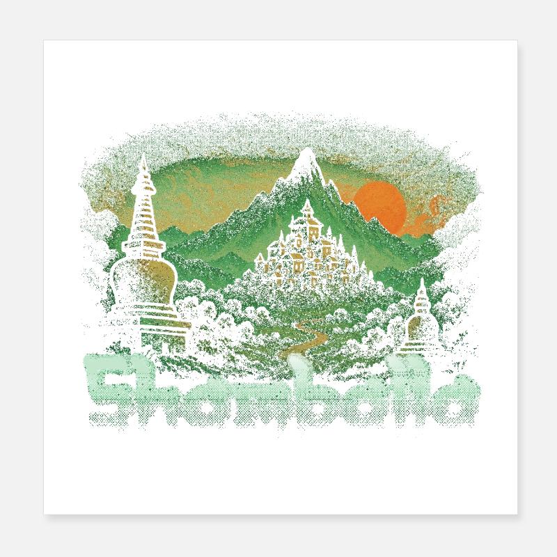 Shamballa Sunset Poster 8" x 8" (20x20 cm)
