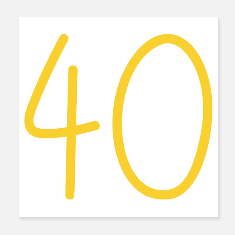 40 Poster 20 x 20 cm