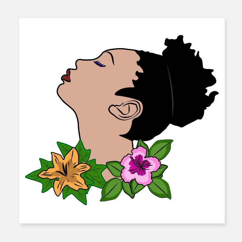 Vector portrait Poster 8" x 8" (20x20 cm)