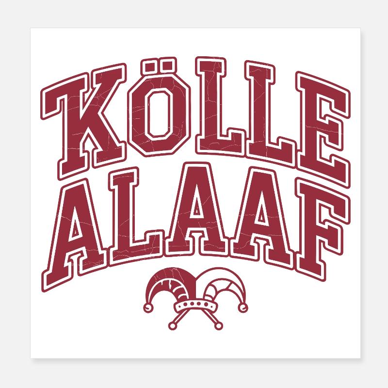 Kölle Alaaf Poster 20 x 20 cm